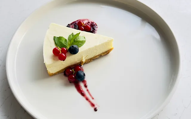 Cheesecake en un catálogo digital